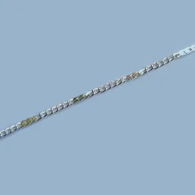 1 Meter Pkg. thin chain anti-tarnish silver plated jewelry making loose chain.