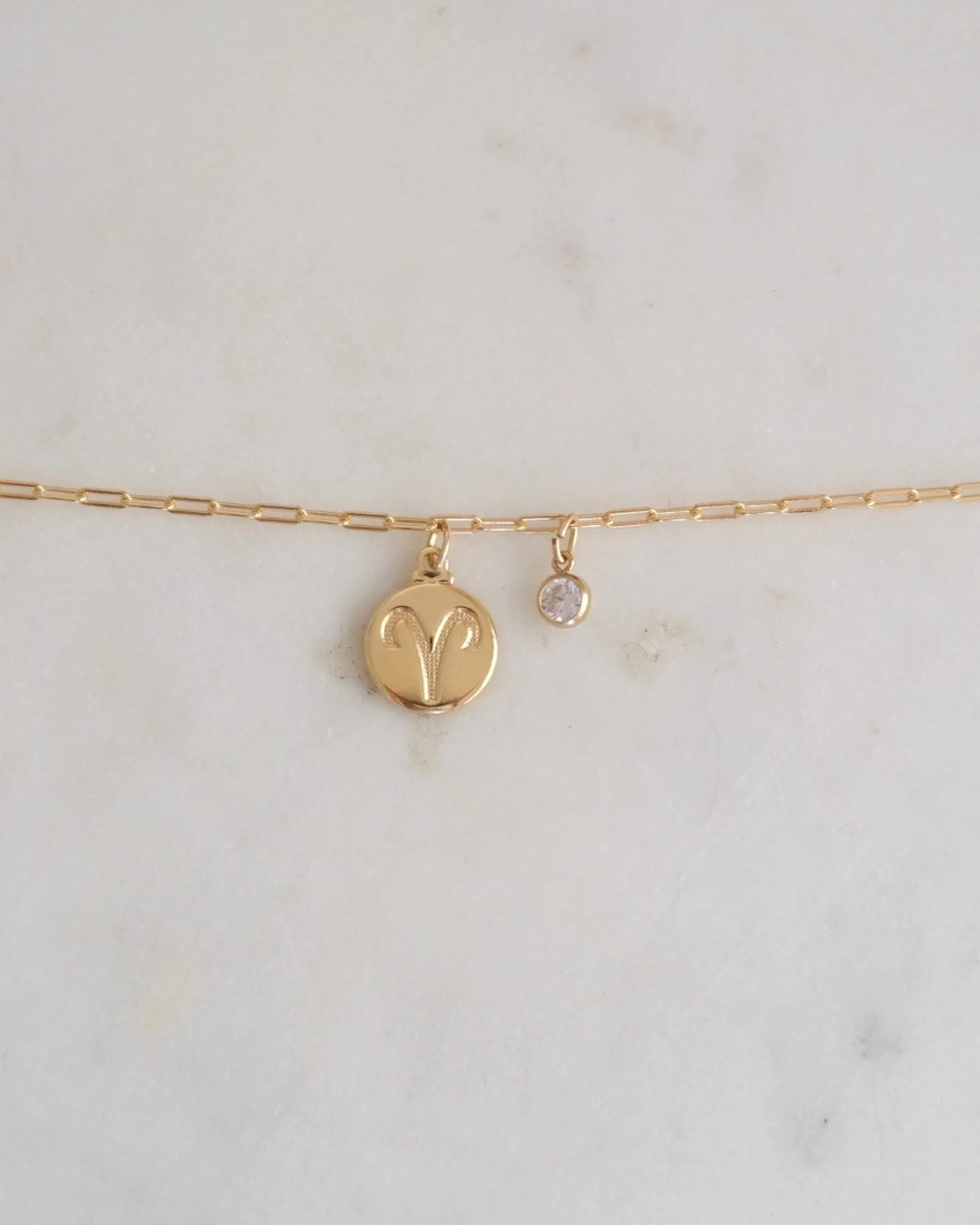 Aries Zodiac Anklet