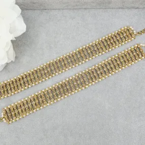 Arohi Anklets Gold Polki Anklets