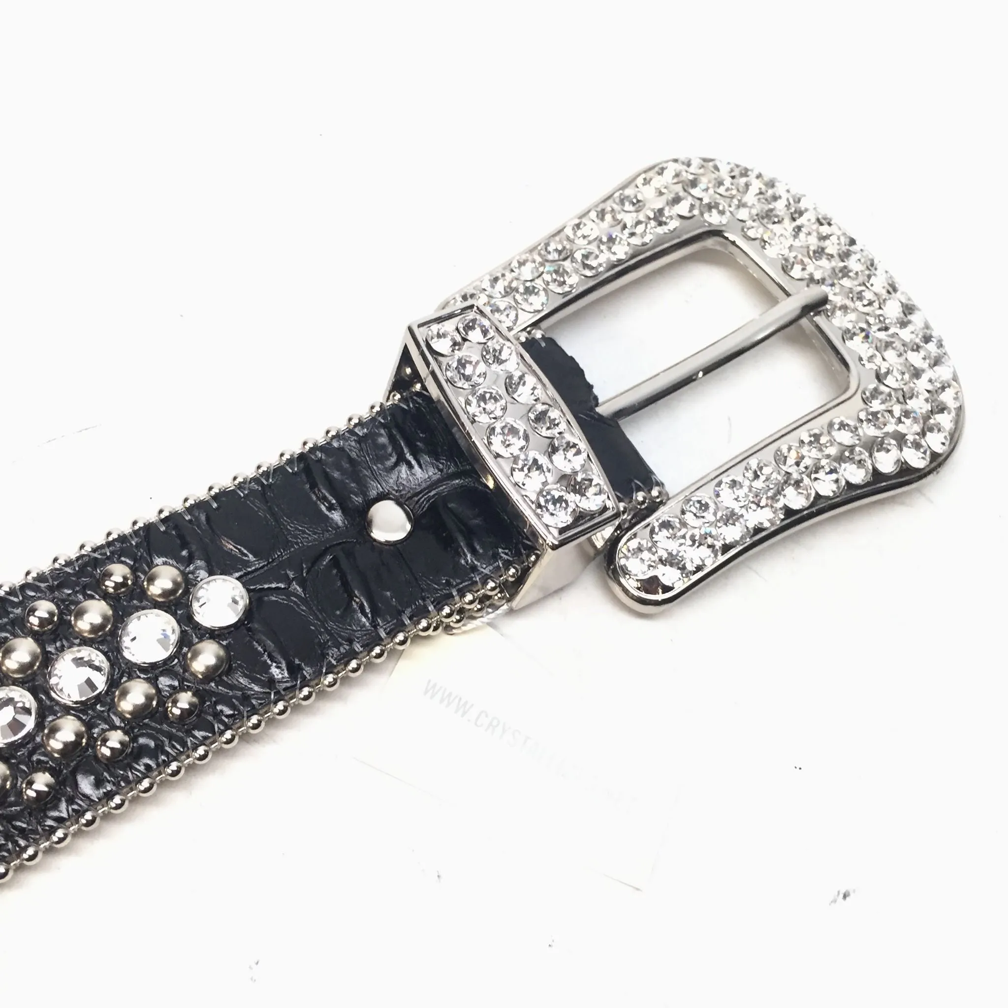 b.b. Simon 'Classic' Black Fully Loaded Crystal Belt