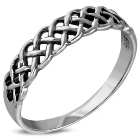 Celtic knot Plain Sterling Silver Ring