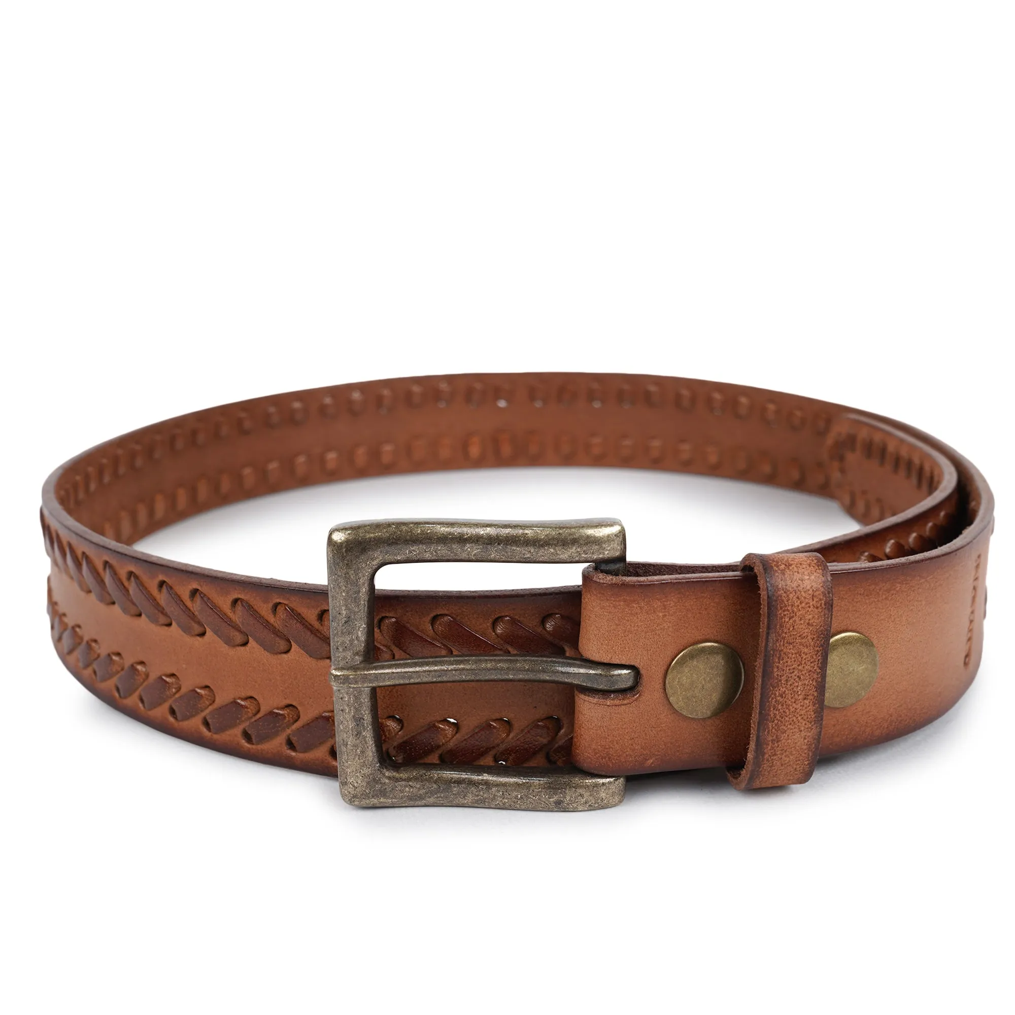 CIMONI Genuine Men's Leather Belt Perfect Blend of Casual Travel Wear ( 1 Year Gurantee)