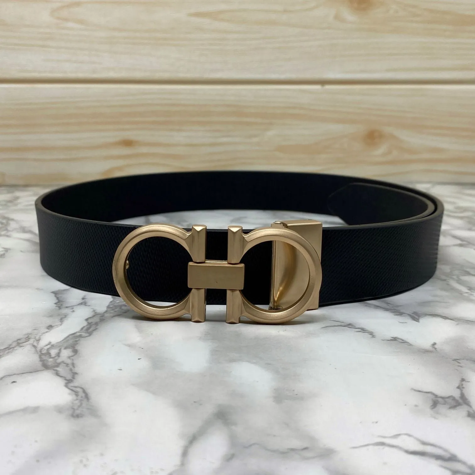 Classic 8 Pattern Formal Design Leather Strap Belt -JonasParamount