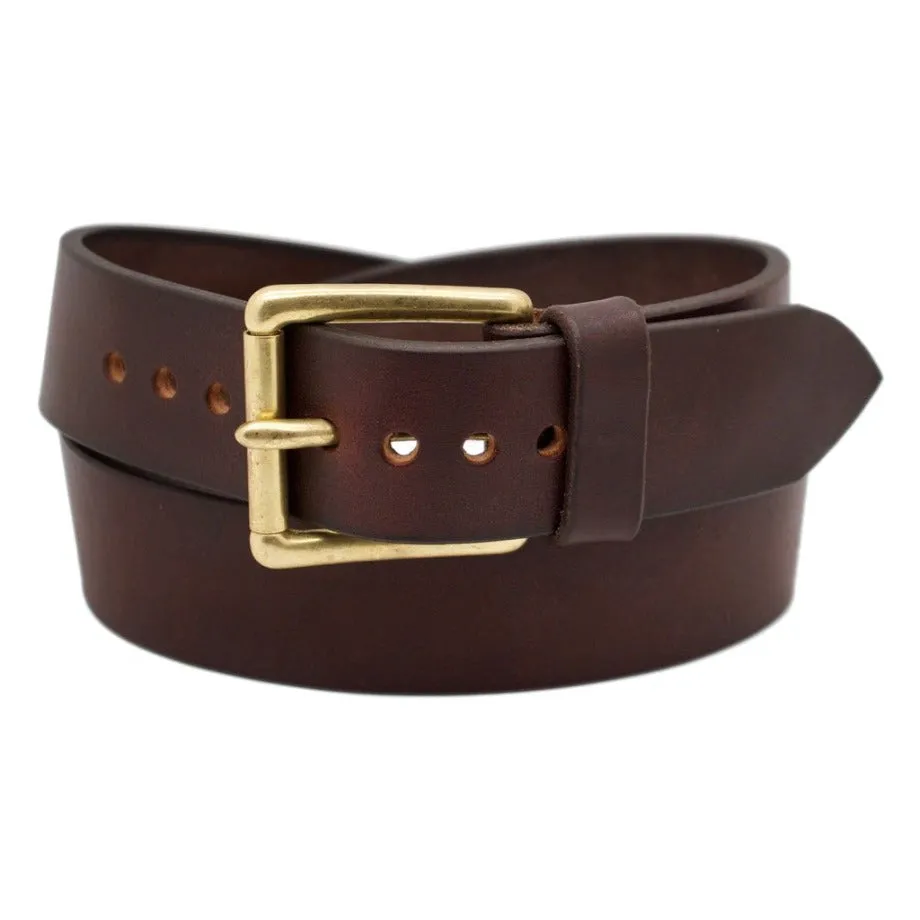 CLASSIC WIDE 1.75 MAHOGANY Leather Belt