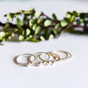 Dainty Dot Rings