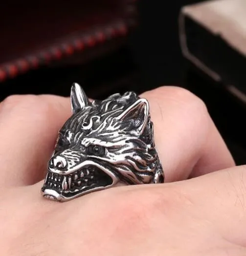 Game Of Throne House Stark of Winterfell Direwolf Wolf Ring Cool Gift For Boyfriend