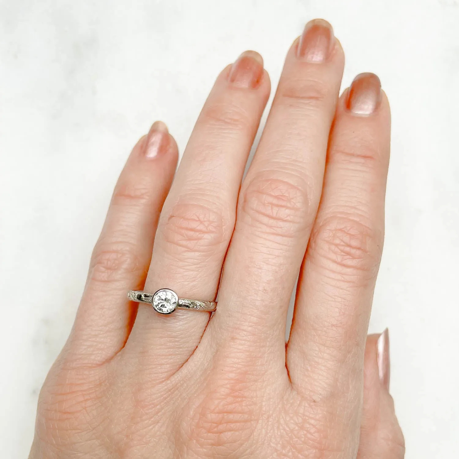 Hera Ethical Diamond Platinum Engagement Ring