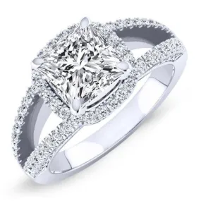 Honesty - GIA Natural Princess Diamond Engagement Ring