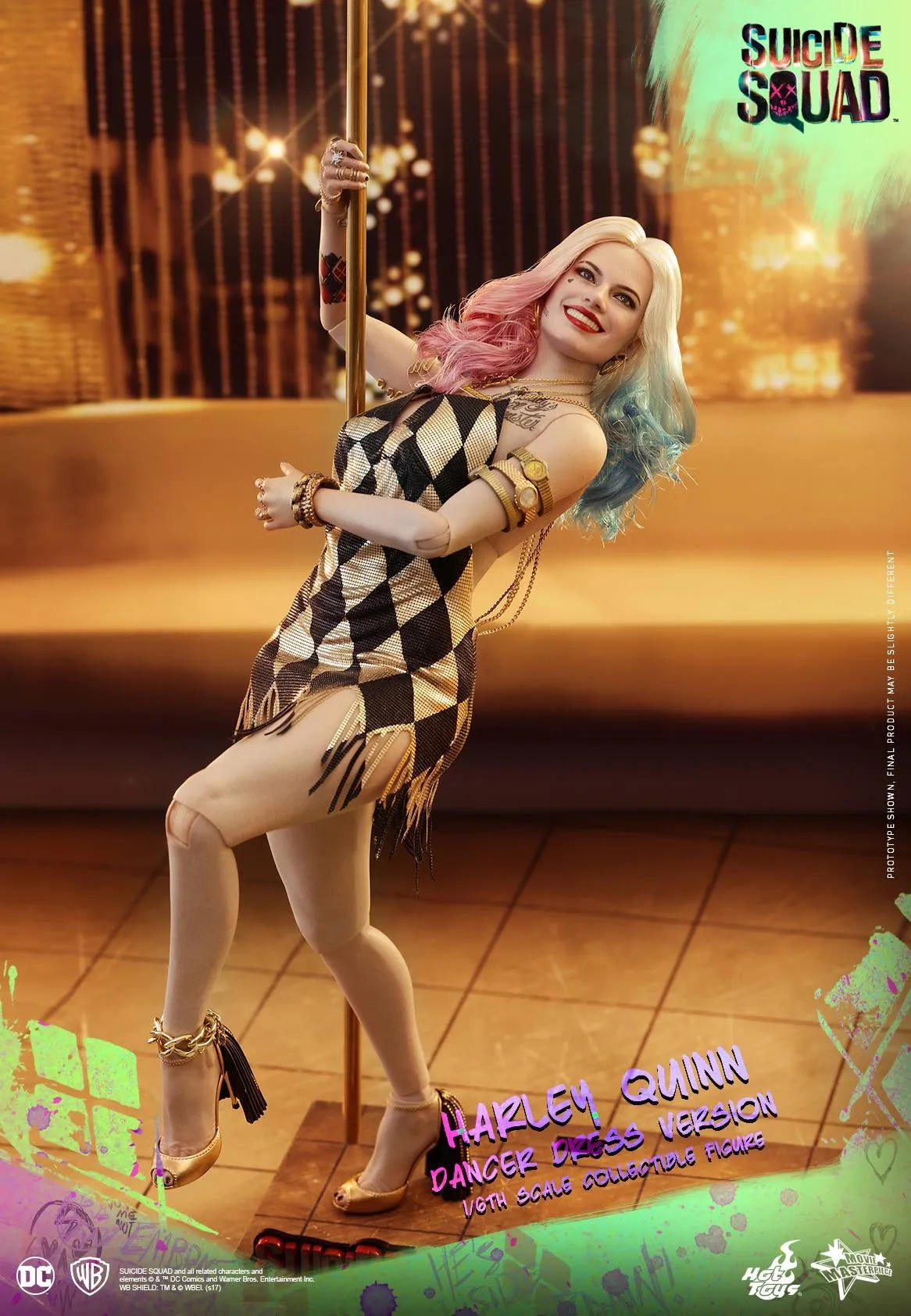 Hot Toys - MMS439 - Suicide Squad - Harley Quinn (Dancer Dress Version) Collectible Figure