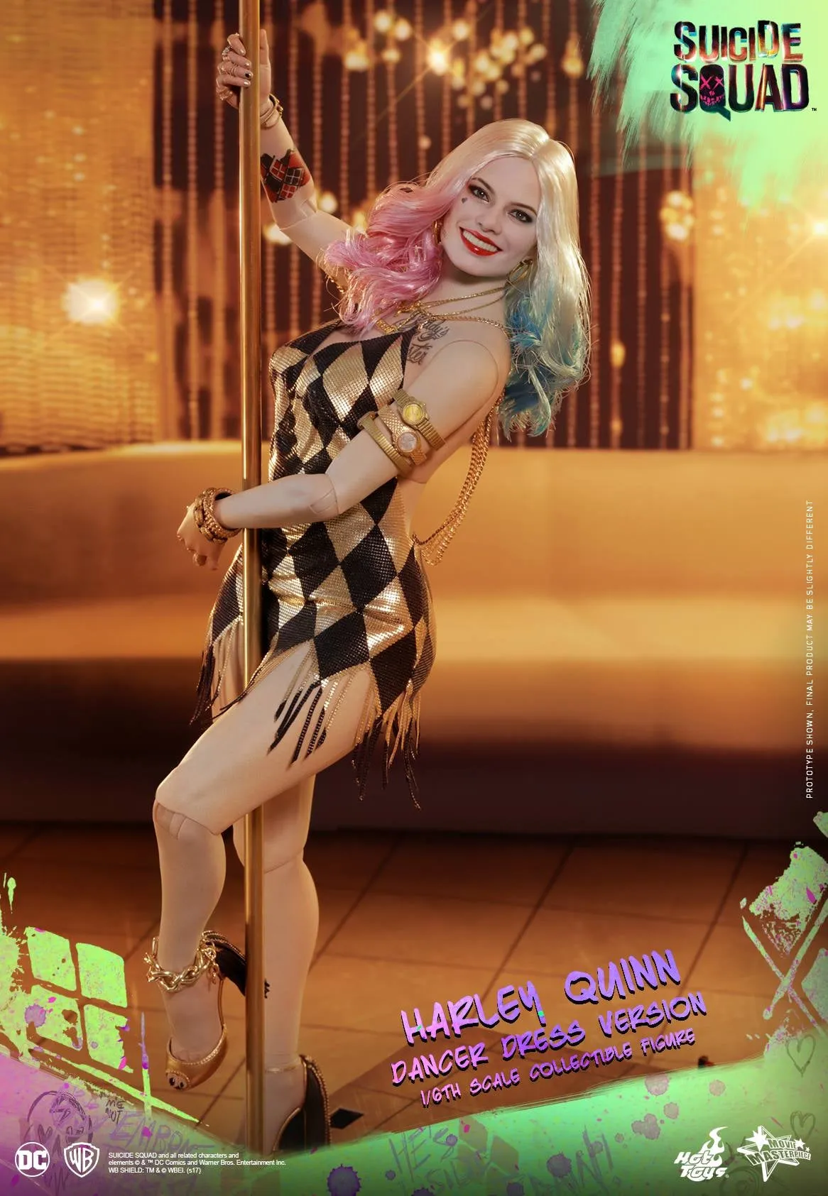 Hot Toys - MMS439 - Suicide Squad - Harley Quinn (Dancer Dress Version) Collectible Figure