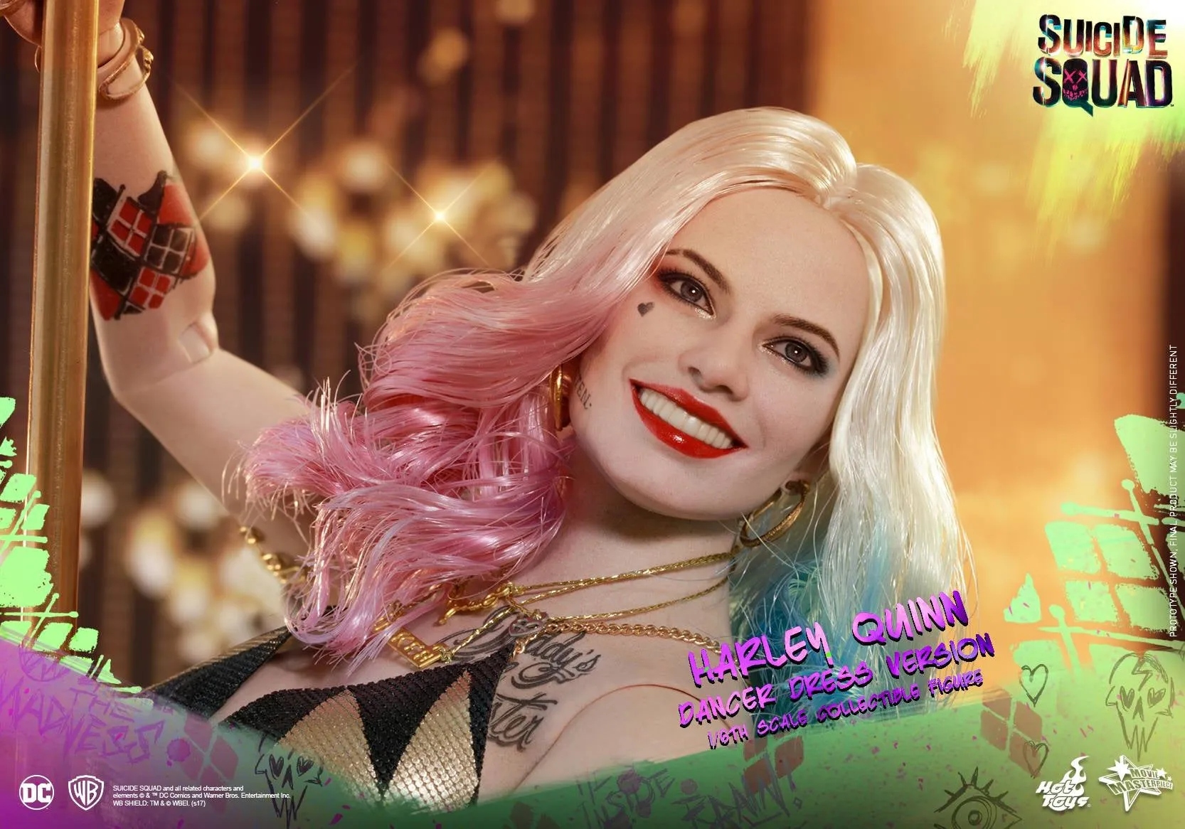 Hot Toys - MMS439 - Suicide Squad - Harley Quinn (Dancer Dress Version) Collectible Figure