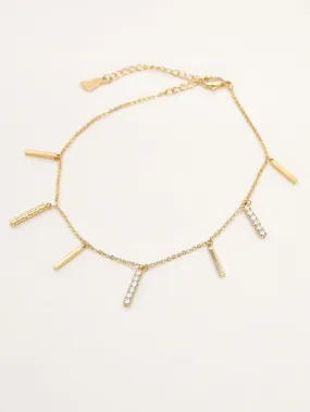 Metallic Bars Anklet