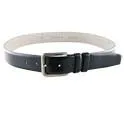 Navy Blue Textured Leather Belt