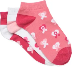 Nurse Mates 3-Pack Pink Ribbon Anklets