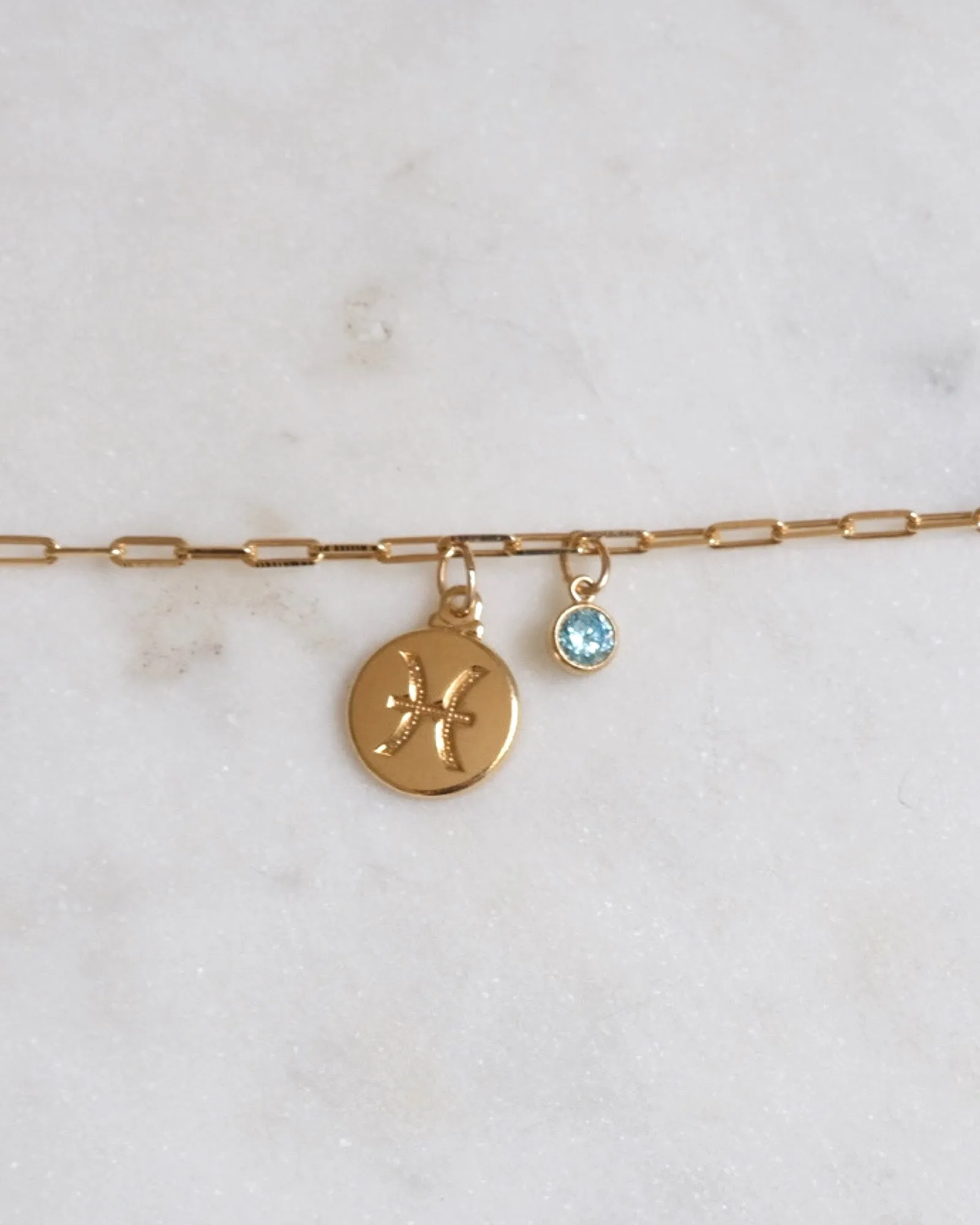 Pisces Zodiac Anklet