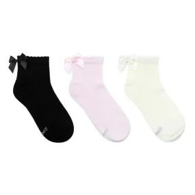 Pointelle Anklets 3-Pack Socks Multicolor