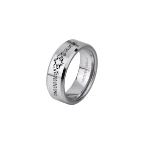 Silver Tungsten Weddings Ring KCLR 18