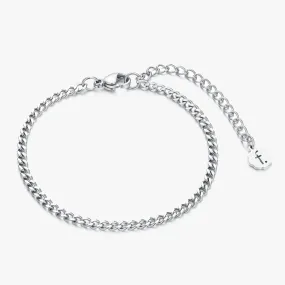 Thin Sasha Silver Anklet