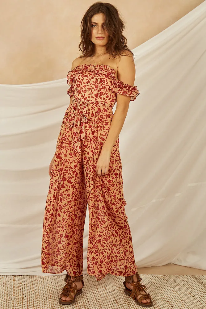 Venice Jumpsuit Red