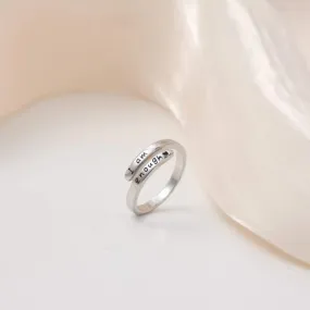 Women's Engraved Bypass Rings