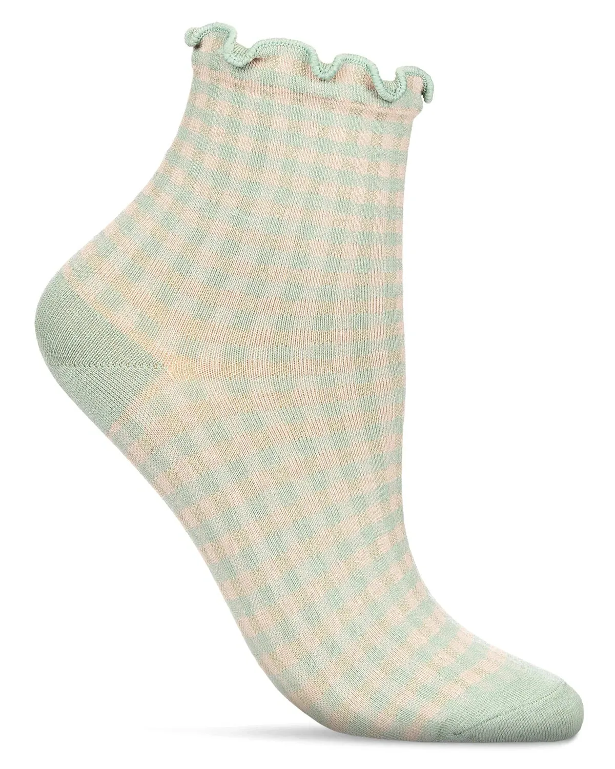 Women's Gingham Ankle Socks