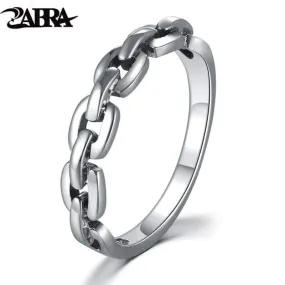 ZABRA Solid Pure 925 Sterling Silver Rings For Women Men Steampunk Vintage Retro Engagement Gift Lover Anniversary Finger Ring